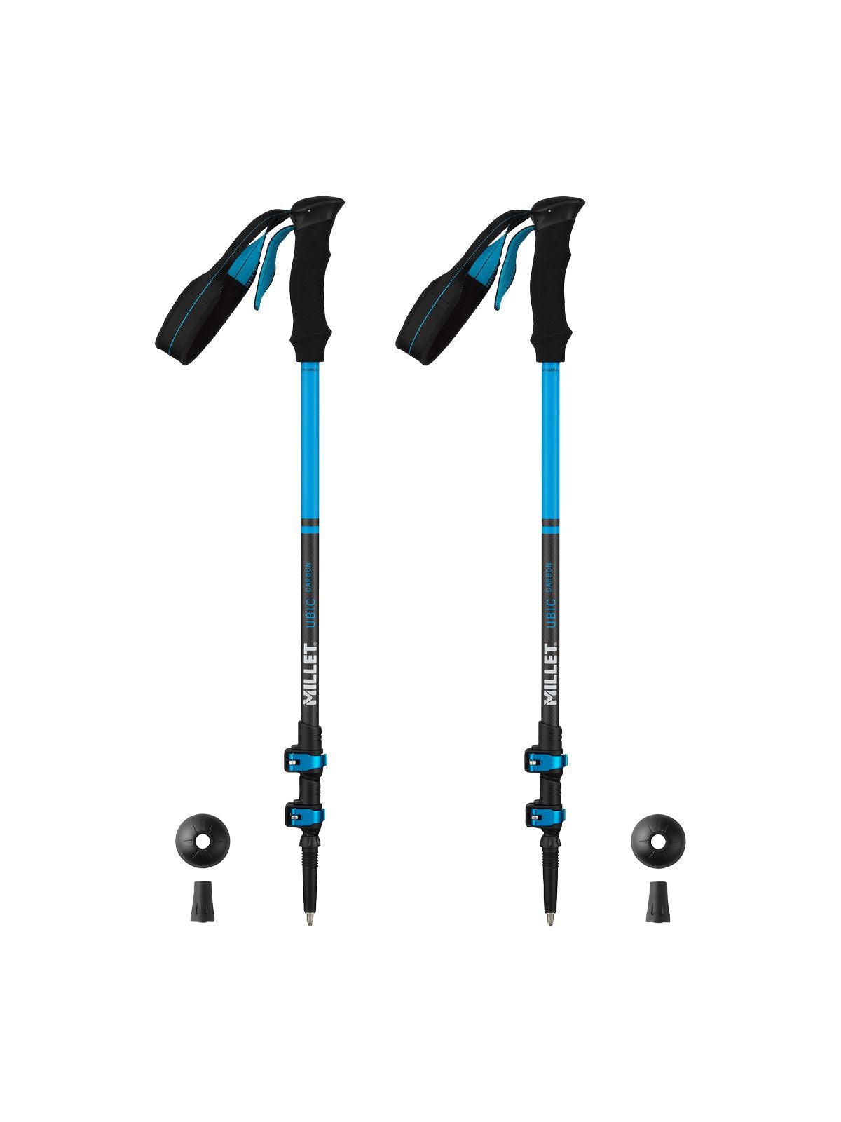 Kije trekkingowe MILLET Ubic Carbon Pair niebieskie