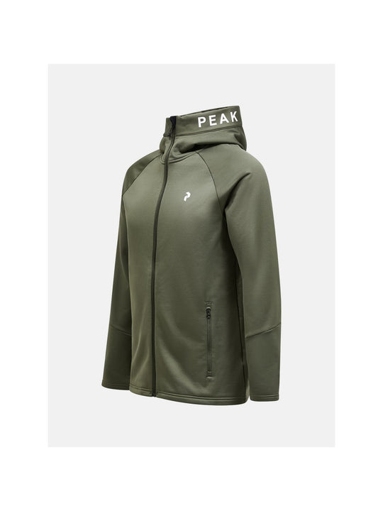 Bluza Peak Performance M Rider Zip Hood zielony - Adventure Sports
