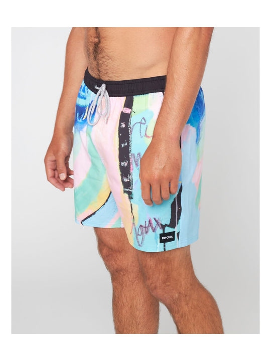 Męskie boardshorty RIP CURL Ripcurl X Ba Bapt Volley biało niebieskie - Boardshorty - Adventure Sports
