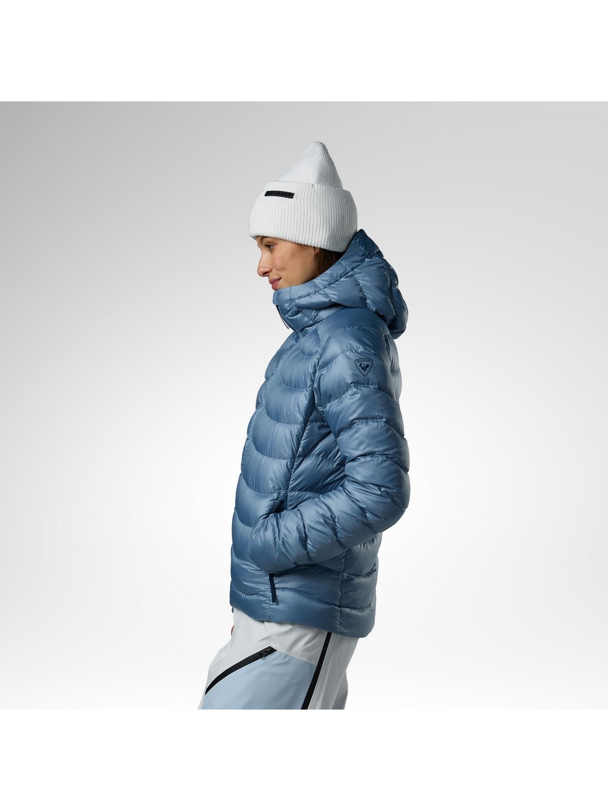 Kurtka narciarska damska ROSSIGNOL W Verok Down Hoodie Jacket niebieska