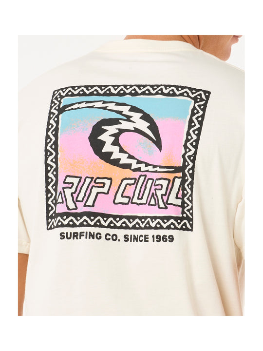 Koszulka męska RIP CURL Raw Energy Trad Tee biała
