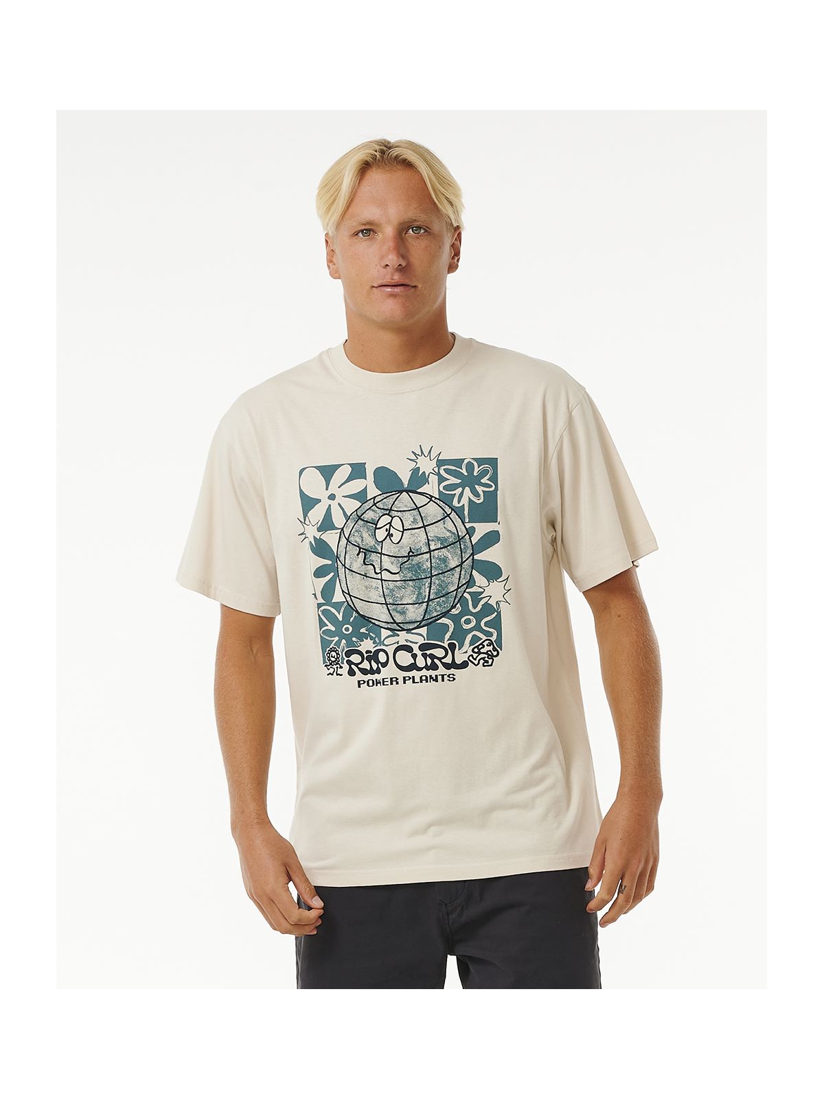 Koszulka RIP CURL Swc Earth Power Tee biały - Adventure Sports