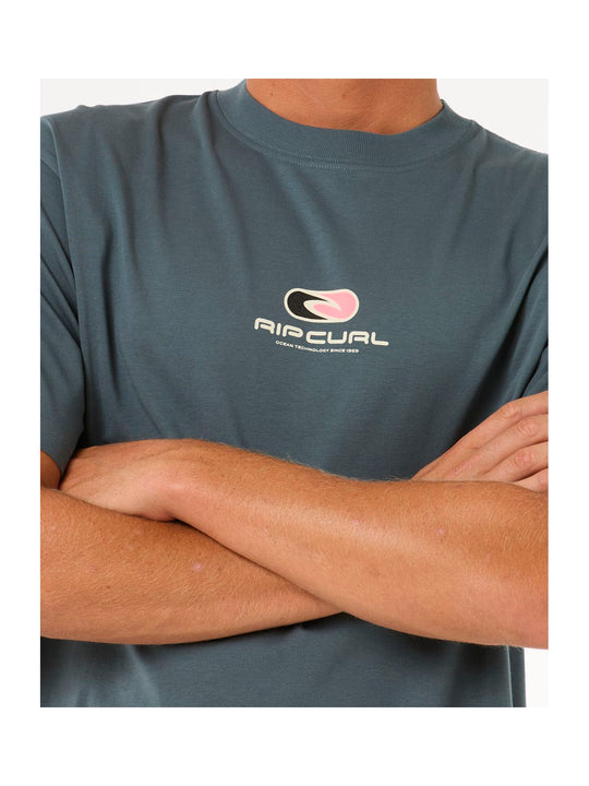 Koszulka męska RIP CURL Pill Icon Tee zielona
