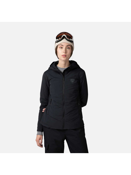 Kurtka narciarska damska ROSSIGNOL W Opside Hoodie Jkt czarna
