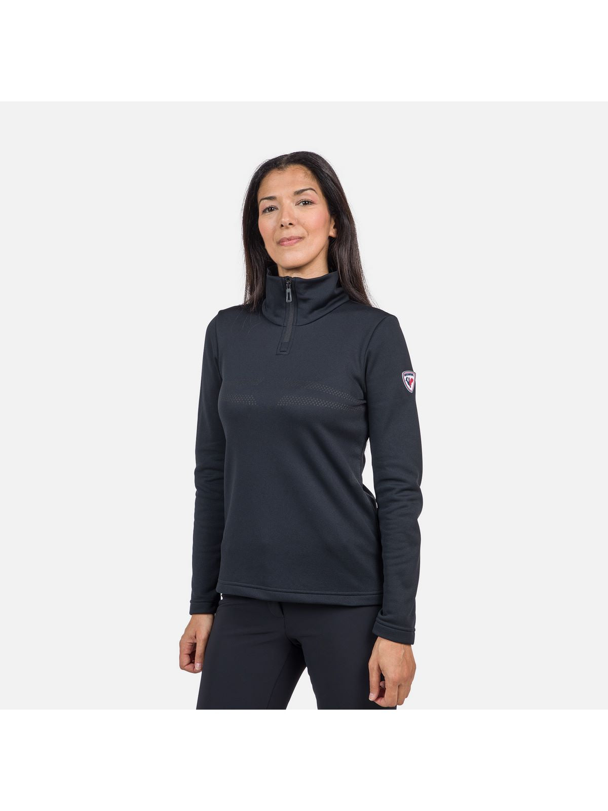 Koszulka Rossignol W Resort 1/2 Zip czarny - Adventure Sports