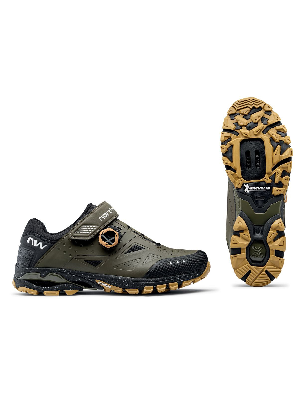 Buty rowerowe NORTHWAVE SPIDER PLUS 3 - zielony - Adventure Sports