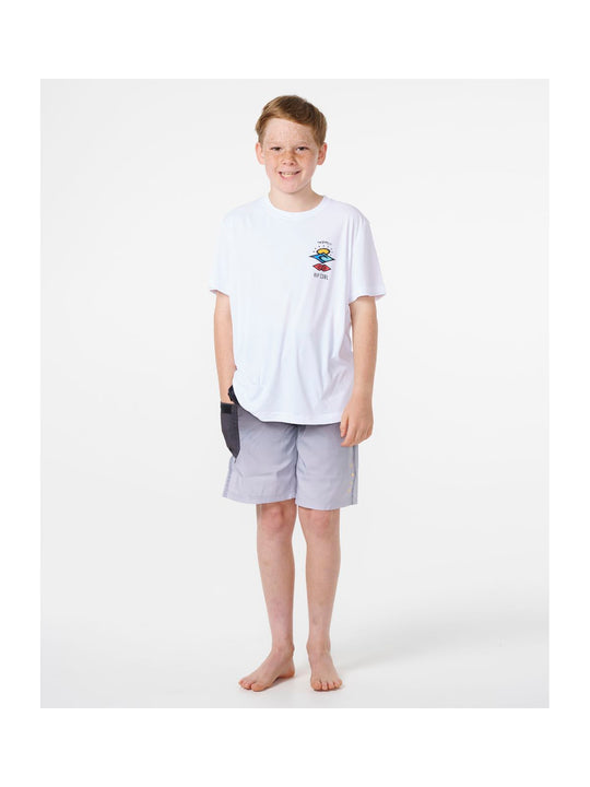 Lycra RIP CURL Icons Surflite Upf S/S Boy biały
