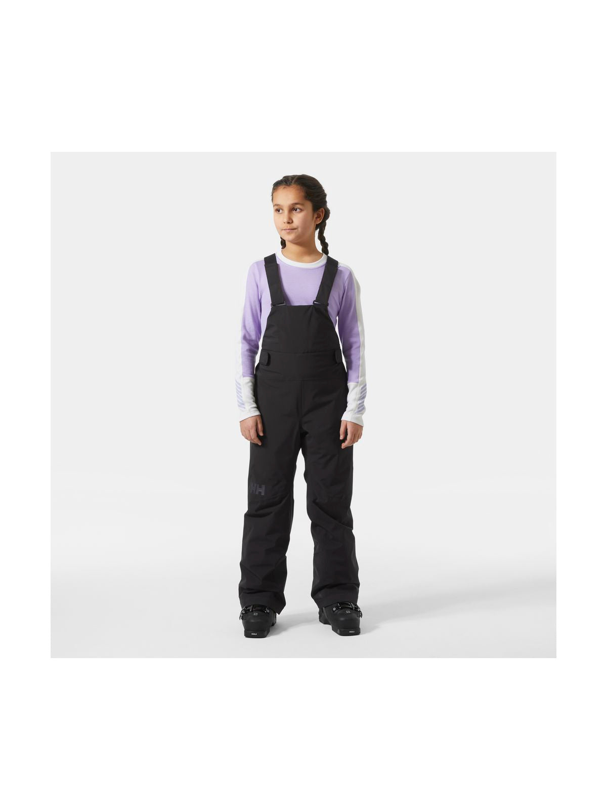Spodnie narciarskie dziewczęce HELLY HANSEN JR GIRL STELLAR BIB PANT czarne
