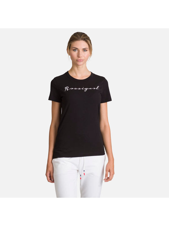 T-Shirt ROSSIGNOL W Logo Rossi Tee czarny - Koszulka - Adventure Sports

