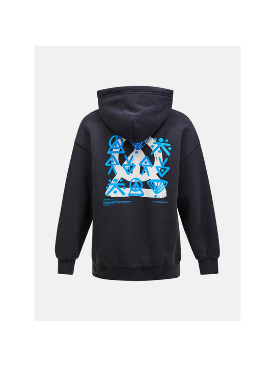 Bluza Peak Performance M Graphic Hood czarny - Adventure Sports
