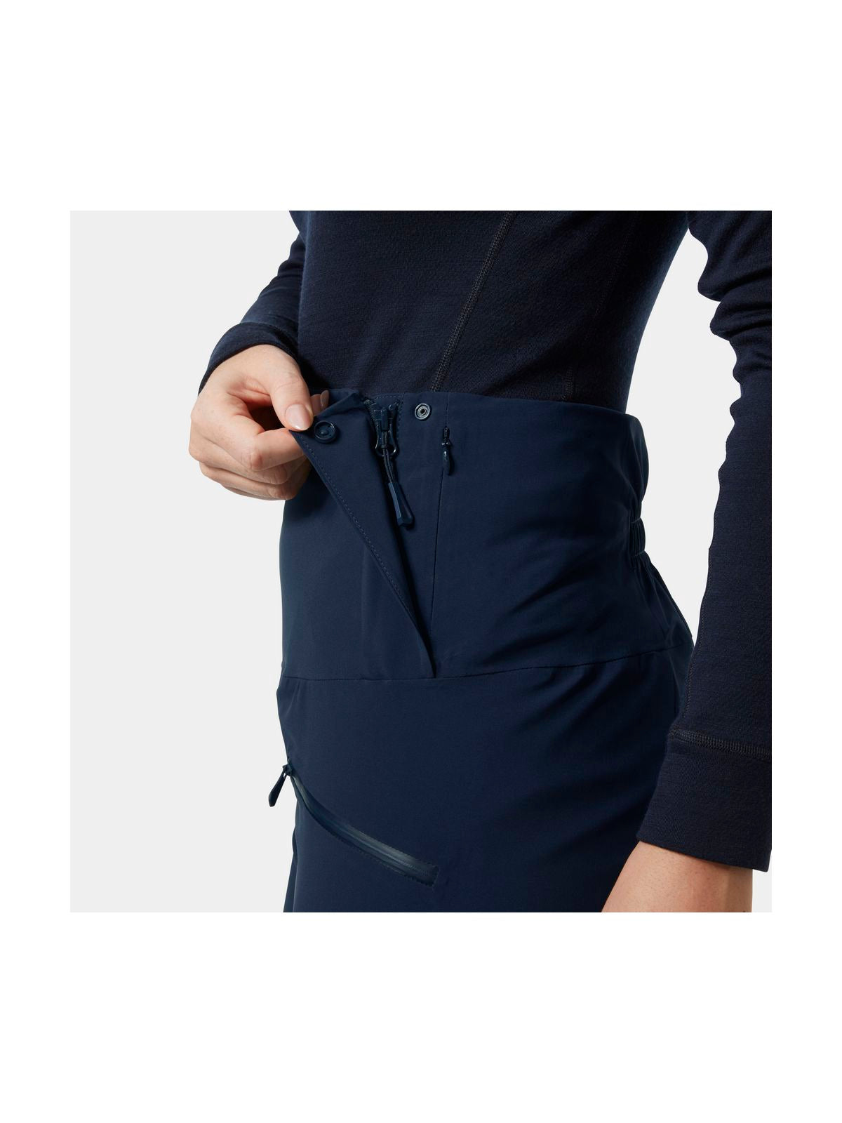 Spodnie narciarskie damskie HELLY HANSEN W ALPHELIA HI WAIST INS PANT granatowe
