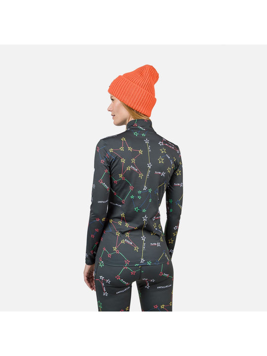 Koszulka Rossignol W Booster 1/2 Zip Top czarny - Adventure Sports
