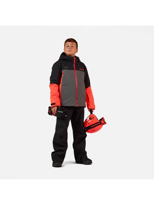 Kurtka narciarska dziecięca ROSSIGNOL Jr Hero Velika Insulated Jkt czarna
