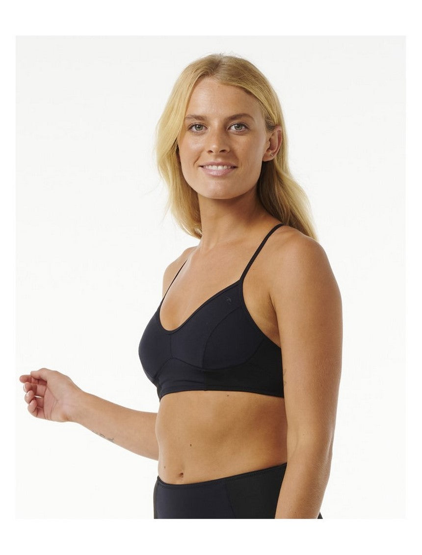 Stanik kąpielowy RIP CURL Mirage Ultimate - Top czarny