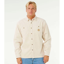 Koszula męska RIP CURL Premium Surf Cord L/S Shirt beżowa
