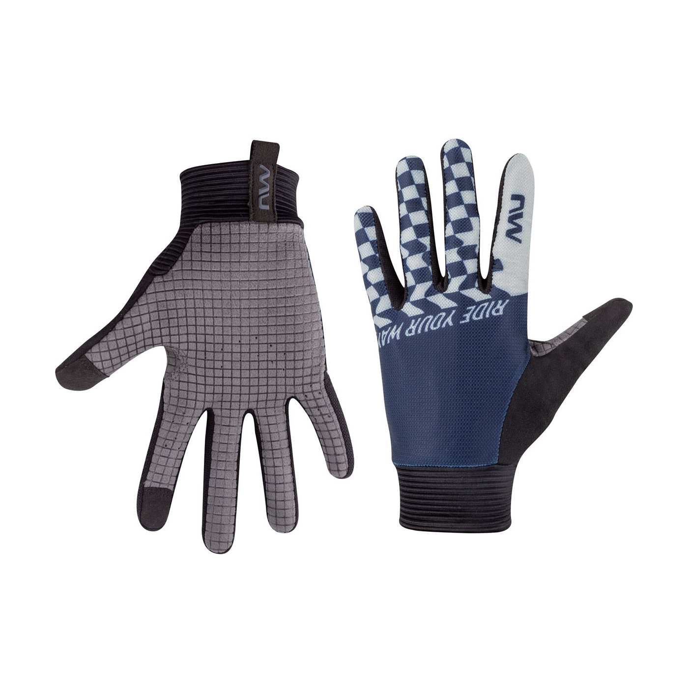 Rękawice rowerowe NORTHWAVE Air Lf Full Finger Glove niebieski/jasny szary - Rękawiczki - Adventure Sports