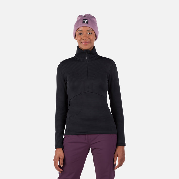 Bluza damska Rossignol W Blackside Fleece Hz czarny - Adventure Sports
