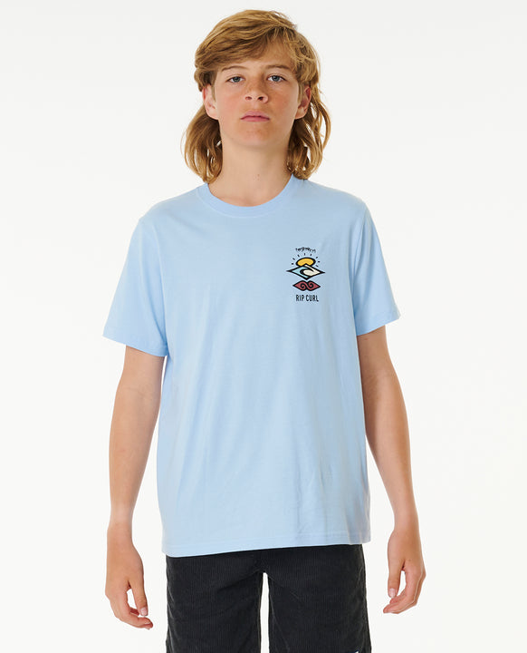 T-Shirt chłopięcy RIP CURL Search Icon Tee -Boy niebieski - Koszulka - Adventure Sports
