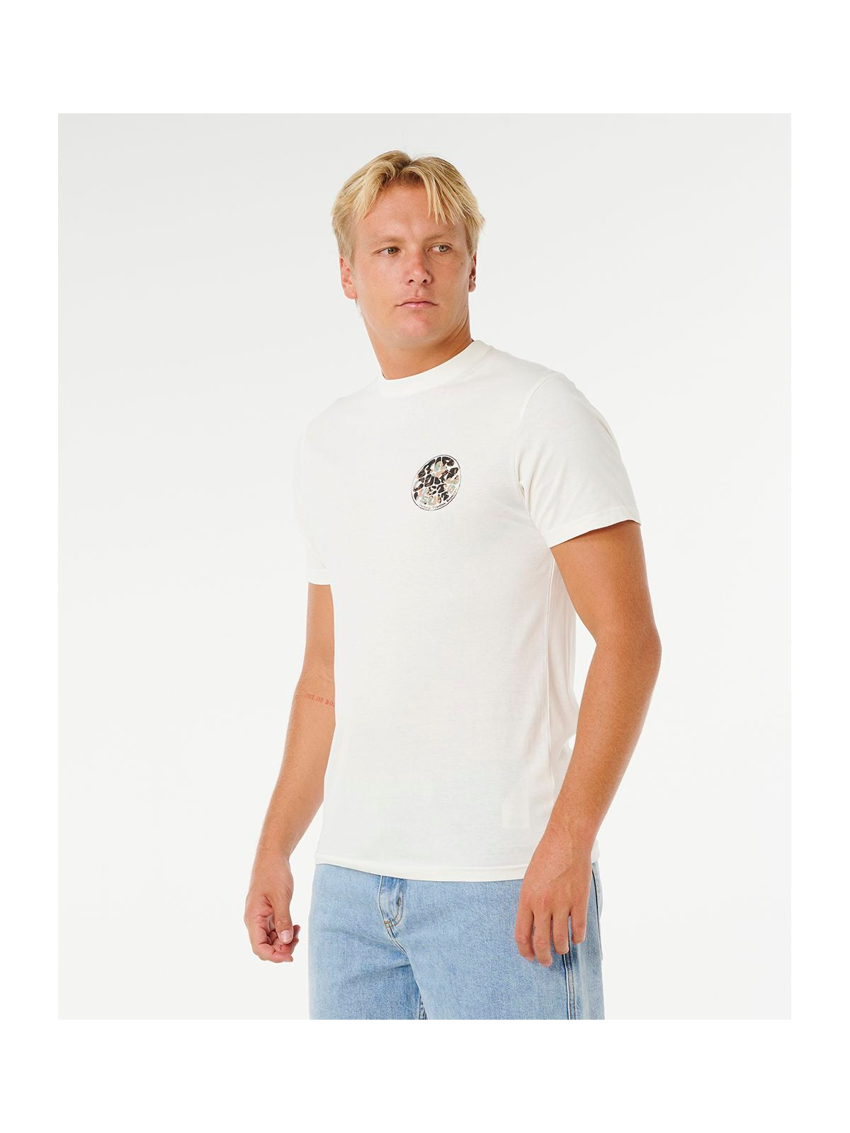 Koszulka męska RIP CURL Wettie Passage Icon Tee biała