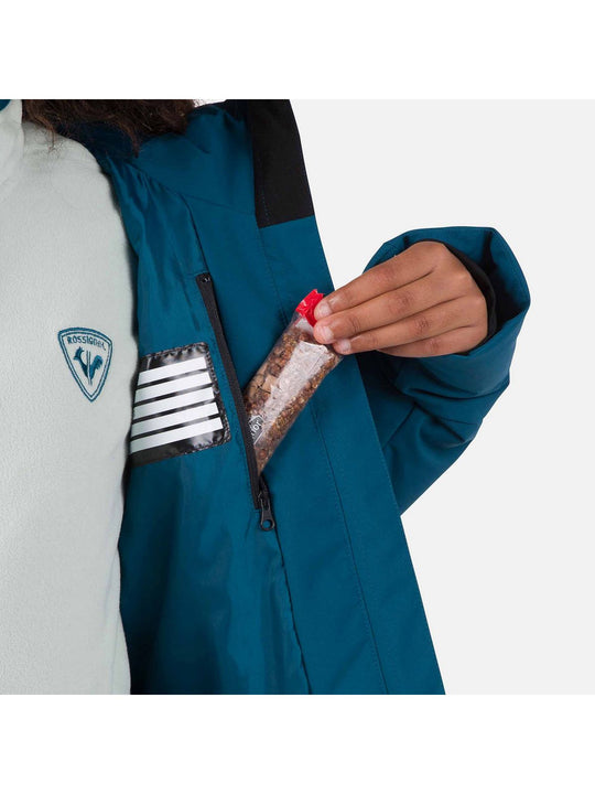 Kurtka narciarska dziewczęca Rossignol Girl Staci Jkt niebieska - Adventure Sports
