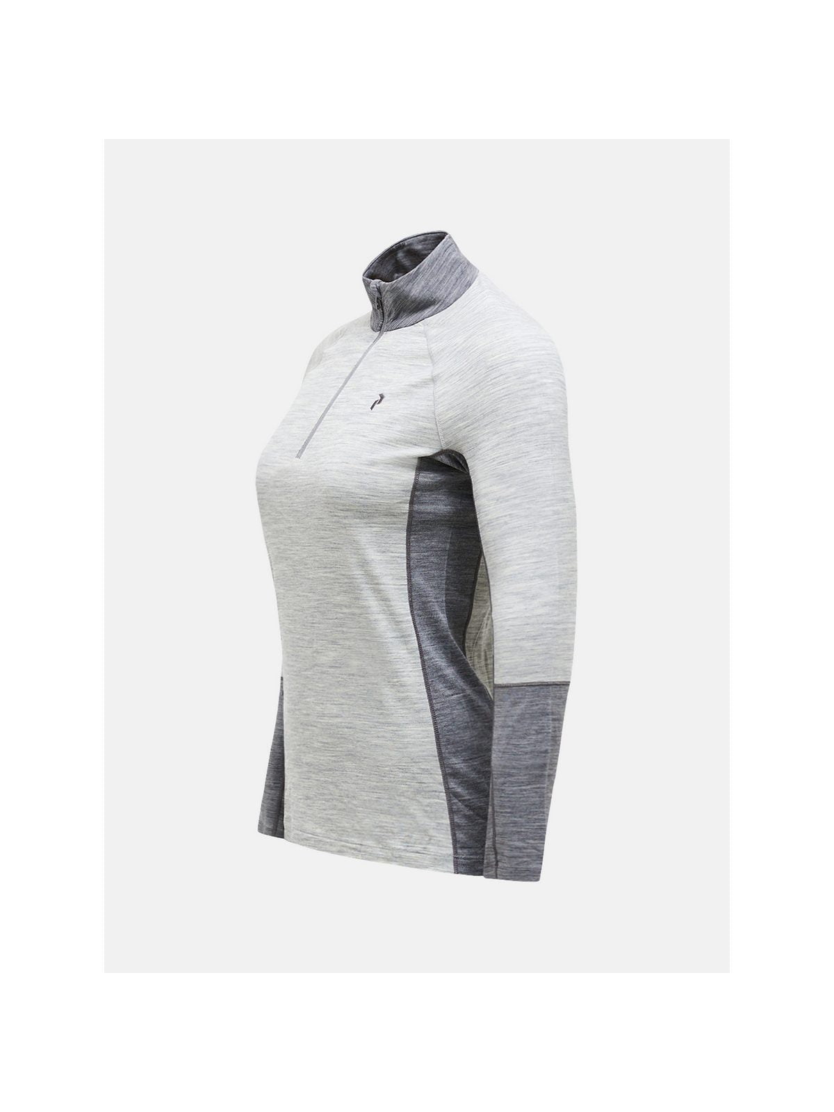 Koszulka termiczna damska PEAK PERFORMANCE Magic Half Zip Wool-blend Baselayer Women szara