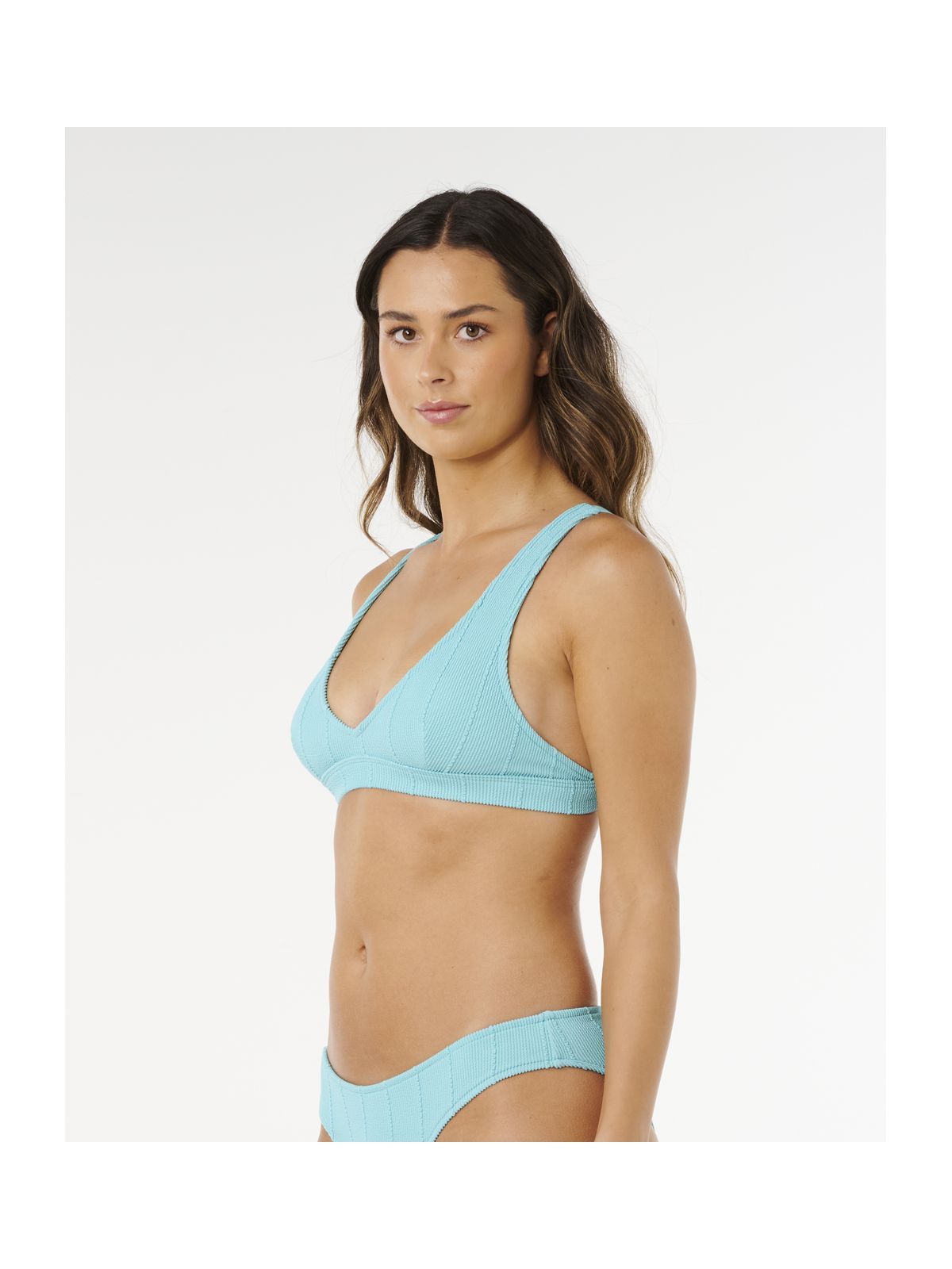 Góra bikini RIP CURL Vibe Surf Multi Fit V Neck niebieska