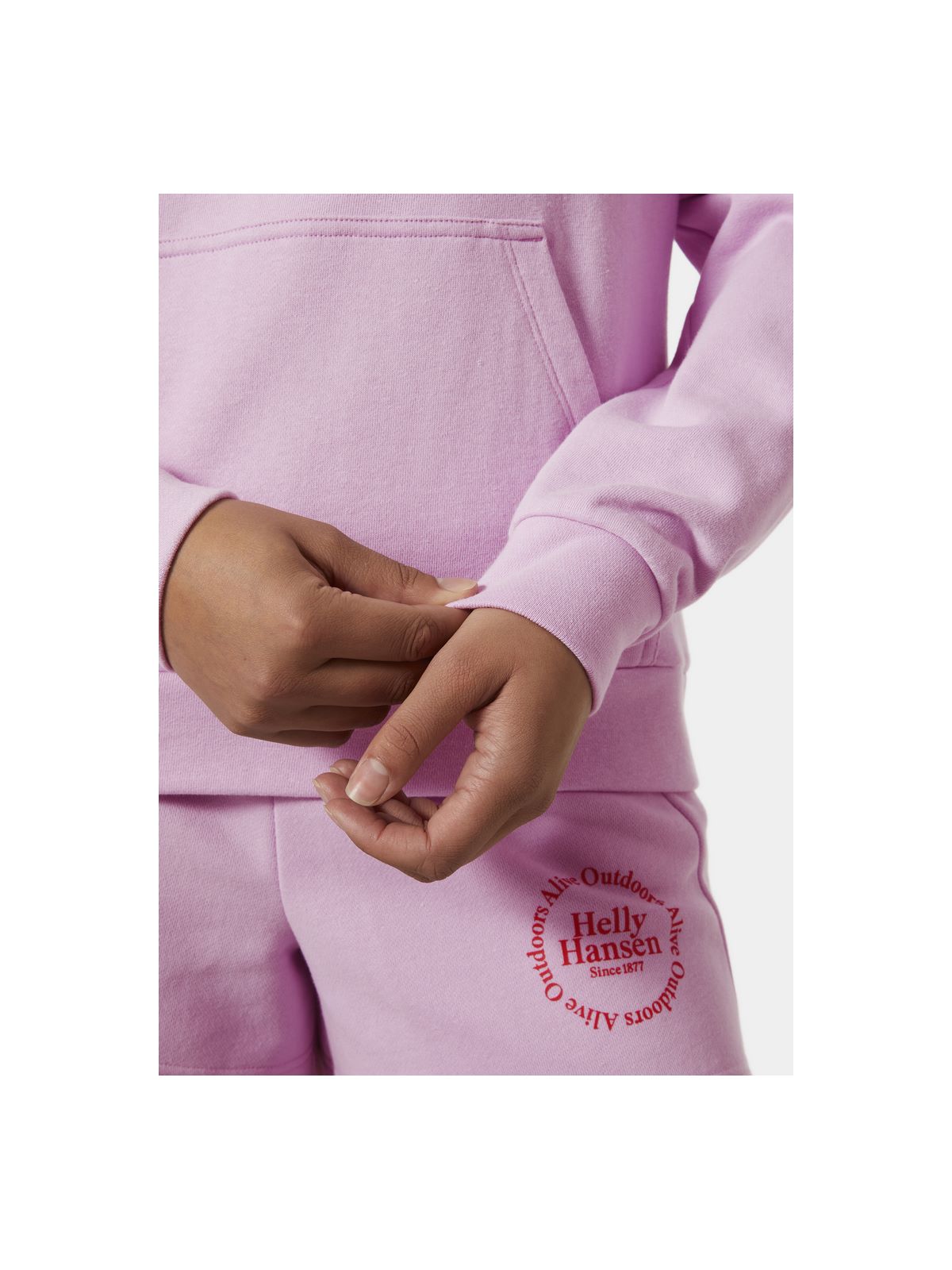 Bluza dresowa damska HELLY HANSEN W Core Graphic Hoodie różowy - Adventure Sports