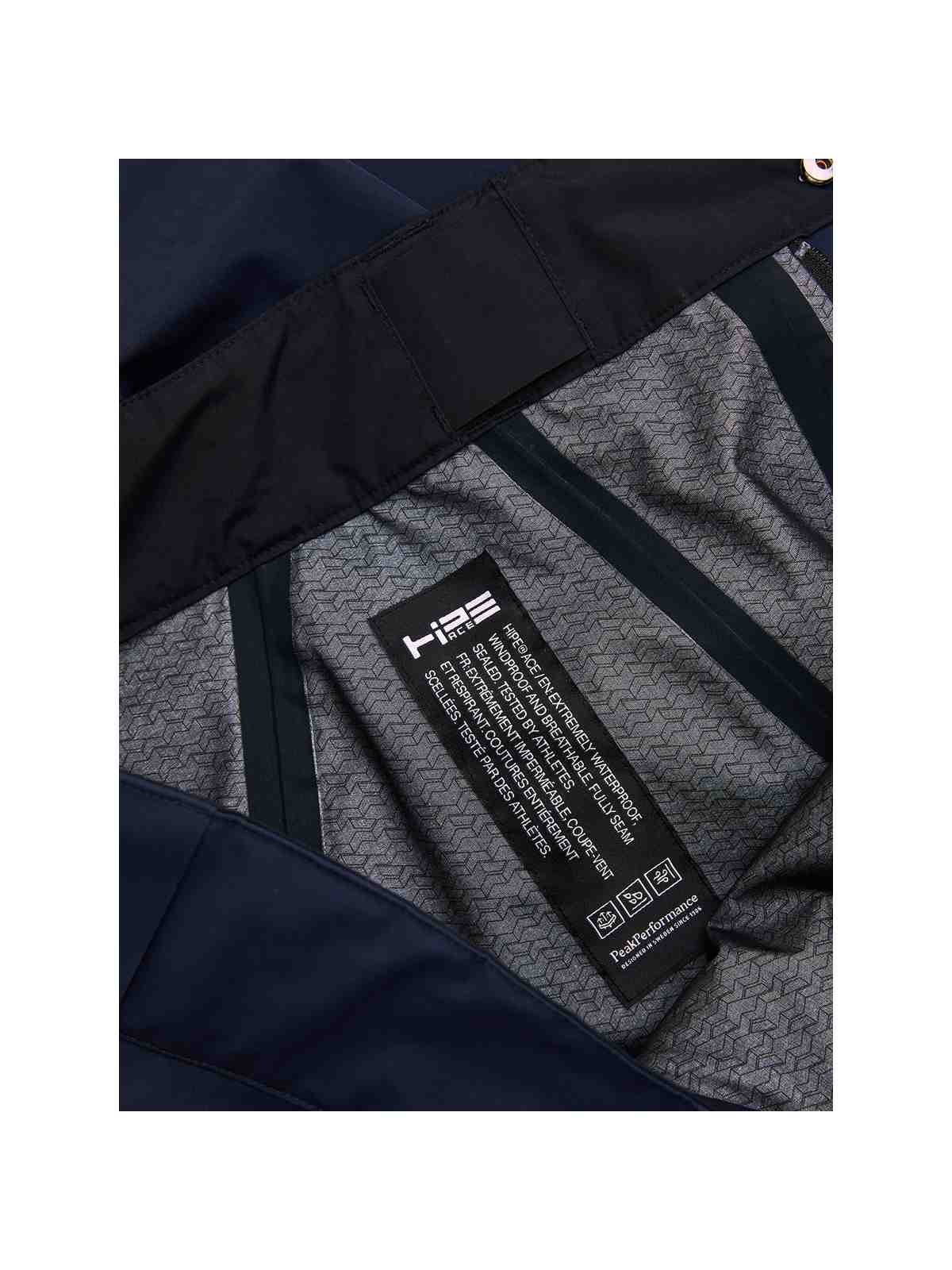 Spodnie narciarskie męskie PEAK PERFORMANCE Vertec HIPE 3L Shell Pants granatowe