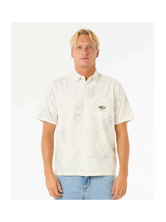 Koszula RIP CURL Raw Energy S/S Shirt turkusowy
