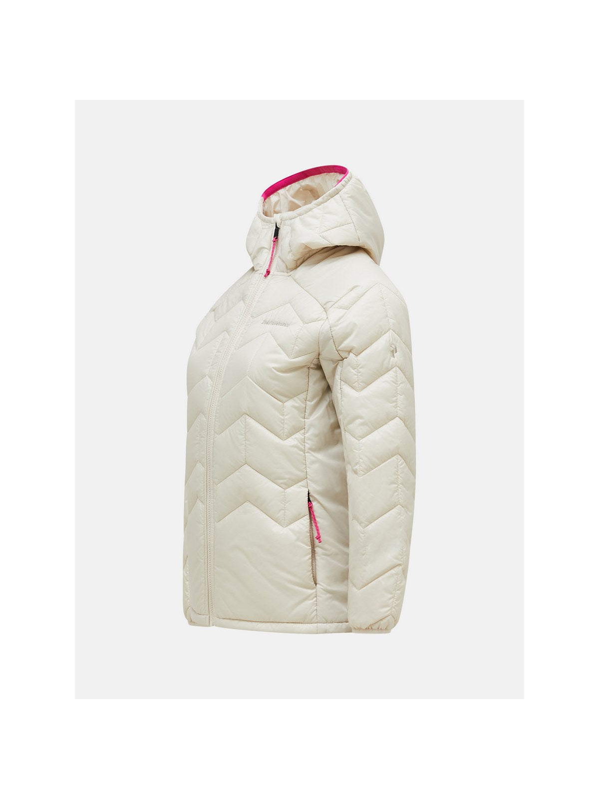Kurtka zimowa damska Peak Performance W Elevate Liner Hood beżowy - narciarska - Adventure Sports