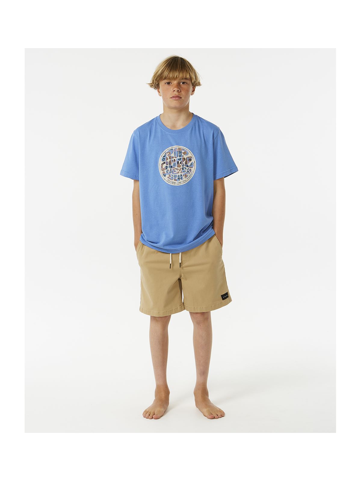Koszulka RIP CURL Filgree Ss Tee Boy niebieski