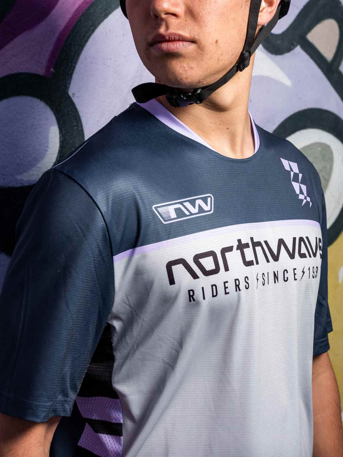 Koszulka rowerowa NORTHWAVE Edge 2 Jersey niebieski - Adventure Sports