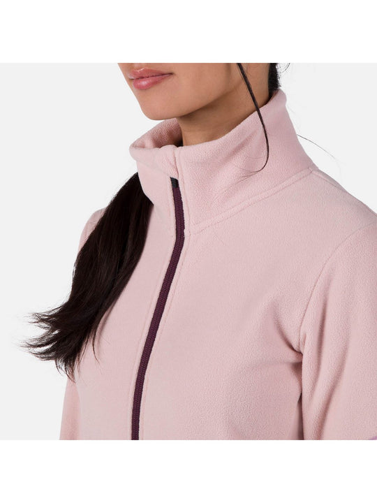 Bluza damska Rossignol W Strawpile Fleece Fz różowy - Adventure Sports
