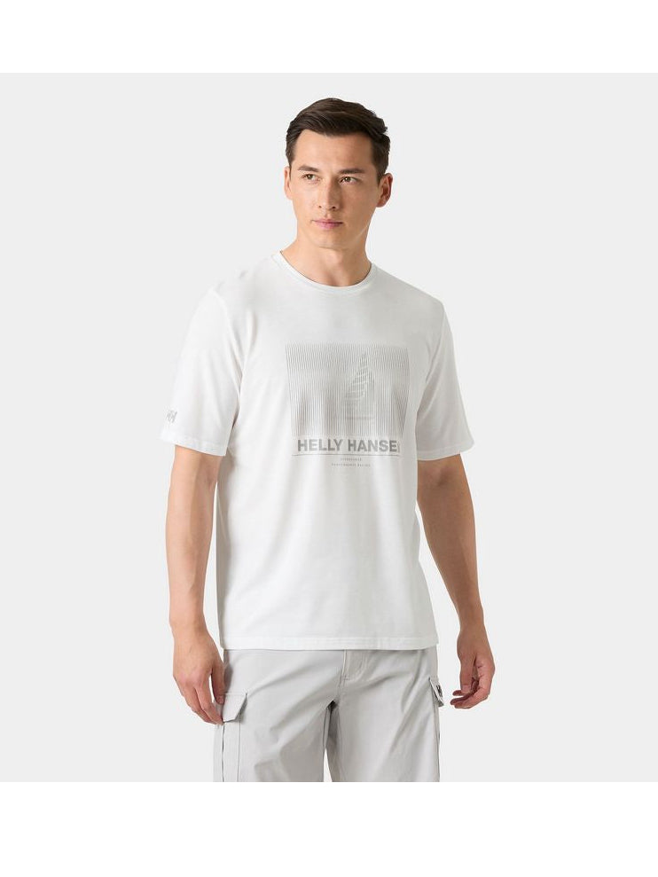 Koszulka męska HELLY HANSEN Hp Race Graphic T-Shirt biała
