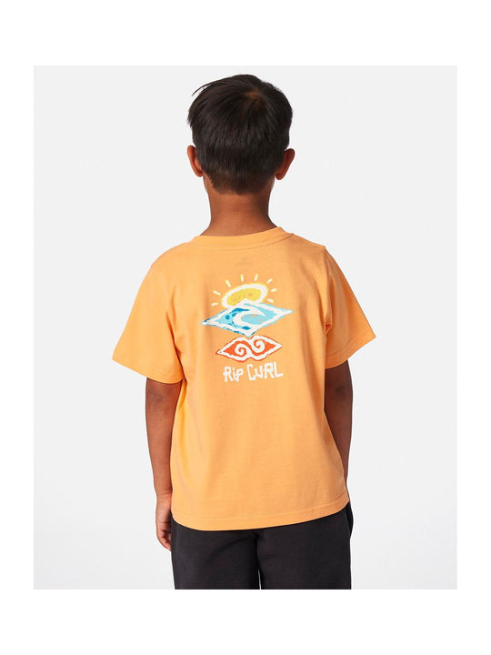 Koszulka RIP CURL ICONS OF SHRED TEE -BOY pomarańczowa - Adventure Sports
