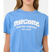 Koszulka RIP CURL SURF PUFF RELAXED TEE- GIRL niebieska
