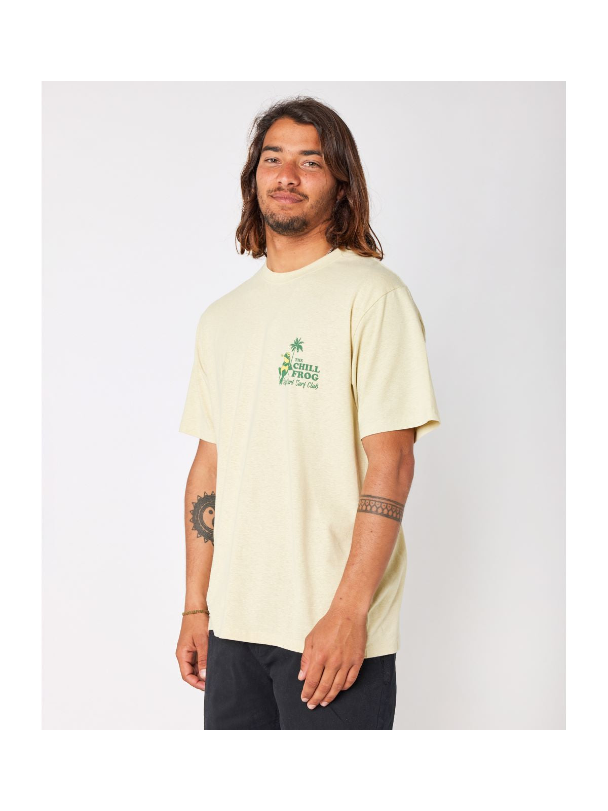 Koszulka RIP CURL Shaper Avenue Tee żółty - Adventure Sports