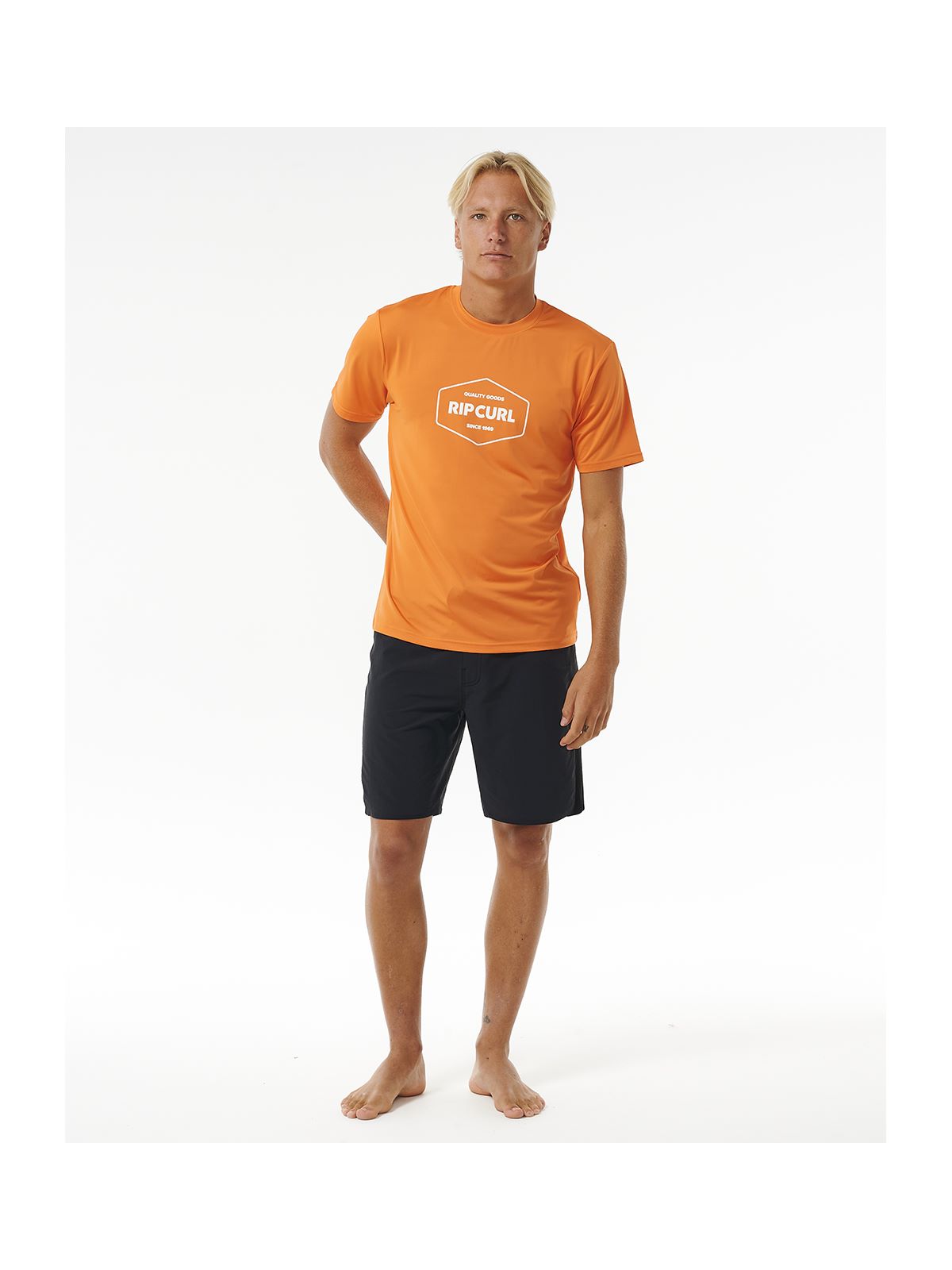 Lycra RIP CURL Stapler Upf S/S czerwony - Adventure Sports