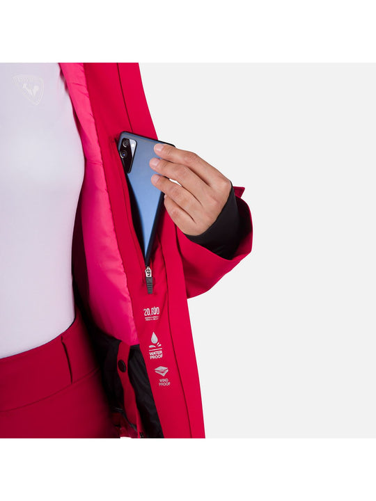 Kurtka narciarska damska ROSSIGNOL W Strawpile Jkt czerwony
