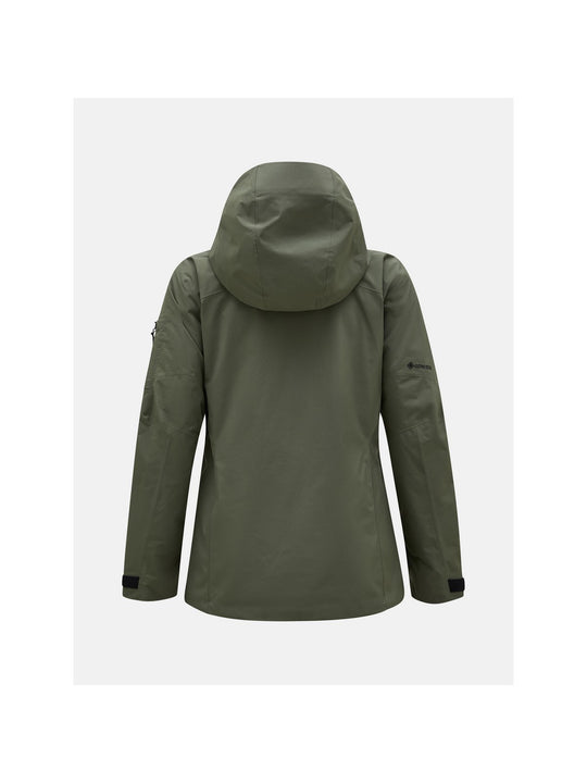 Kurtka narciarska Peak Performance W Alpine Gore-Tex 2L zielony - Adventure Sports
