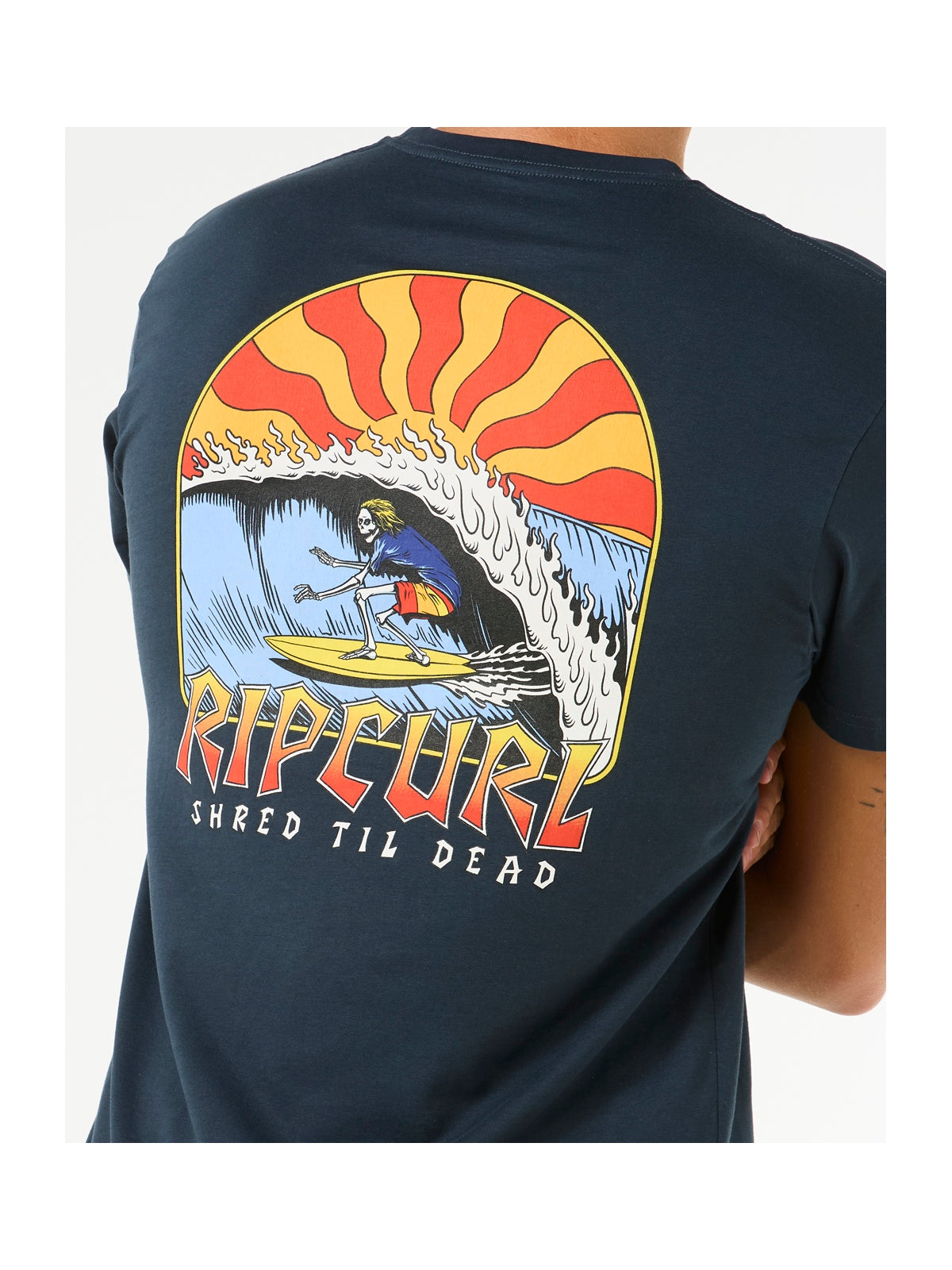 Koszulka męska RIP CURL Shred Til Tee granatowa