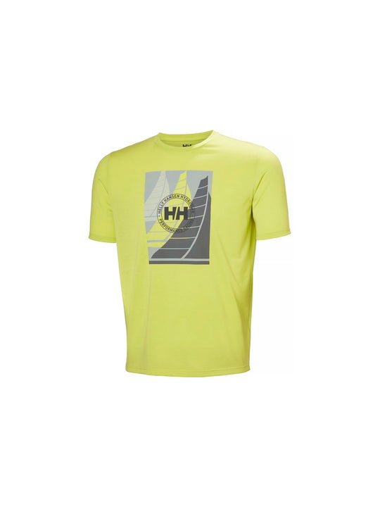 Koszulka HELLY HANSEN HP RACE GRAPHIC T-SH żółty - Adventure Sports
