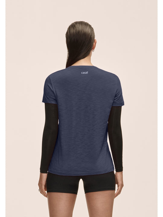 Koszulka damska CASALL Soft Texture Tee kolor granatowy
