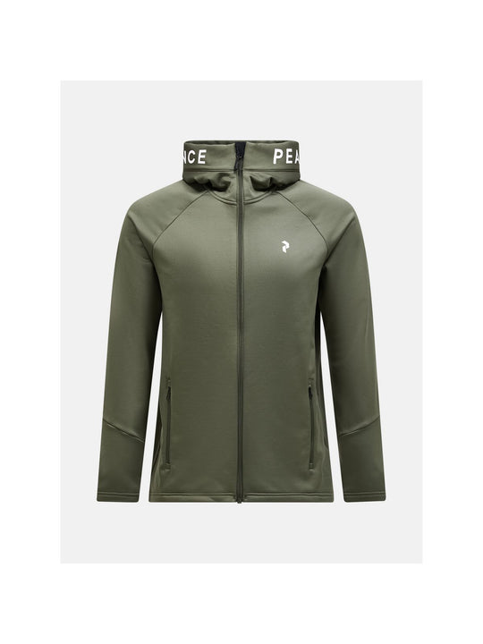 Bluza Peak Performance M Rider Zip Hood zielony - Adventure Sports
