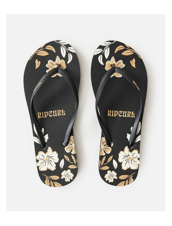 Japonki plażowe damskie RIP CURL Mixed Bloom Open Toe czarne
