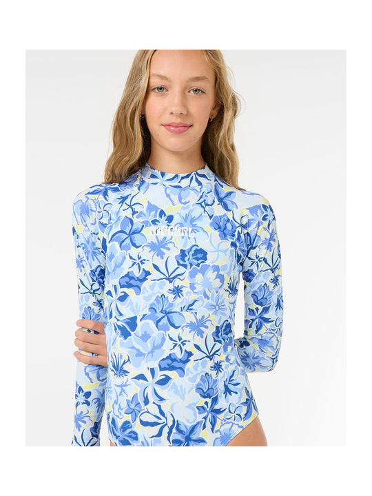 Lycra RIP CURL Island Bliss Surfsuit-Girl niebieski
