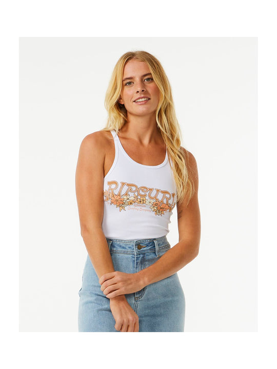 Koszulka RIP CURL Endless Summer Ribbed Tank biały - Adventure Sports
