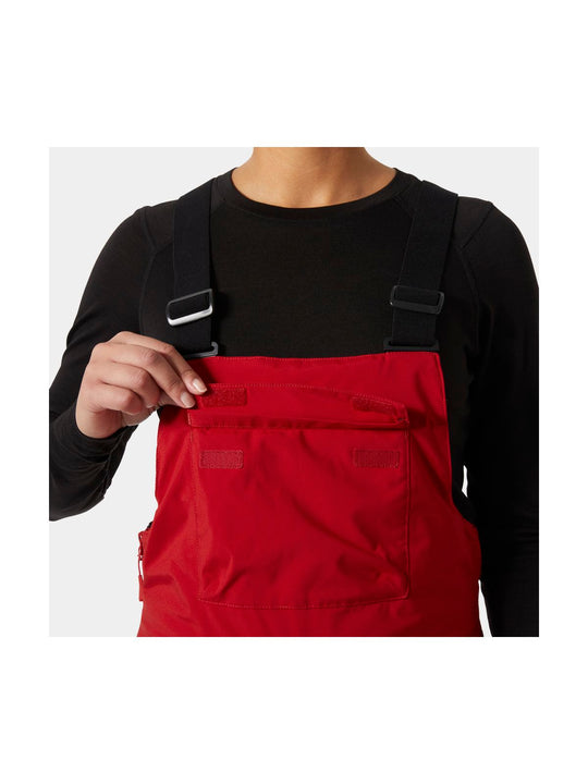 Spodnie narciarskie damskie HELLY HANSEN W LEGENDARY INSULATED BIB PANT czerwone
