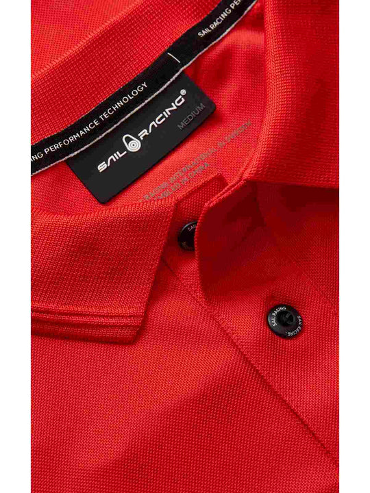 Koszulka SAIL RACING Spray Technical Polo Czerwony - Adventure Sports
