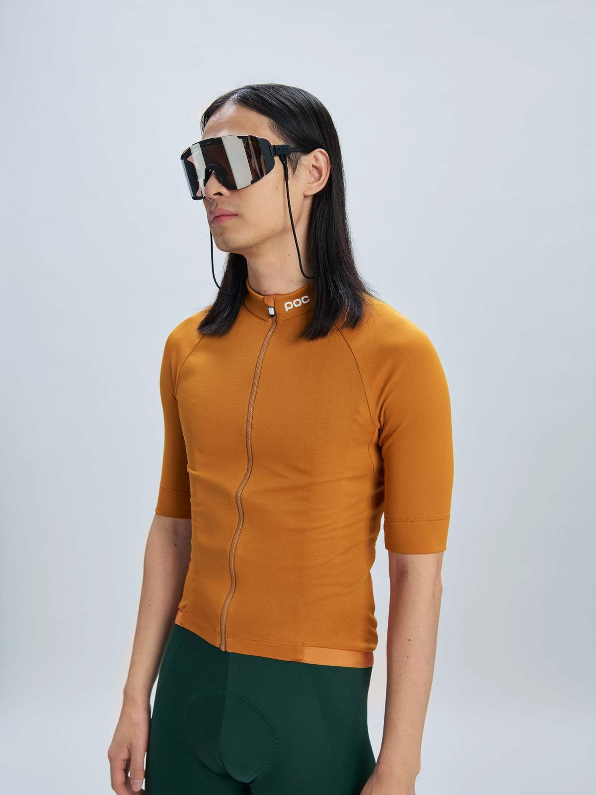 Koszulka rowerowa POC M’s Thermal Lite Jersey brązowy - Adventure Sports